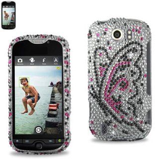 Reiko DPC HUAWEIM865 75 Fashionable Premium Bling Diamond Protective Case for Huawei Ascend II (M865)   1 Pack   Retail Packaging   Silver: Cell Phones & Accessories