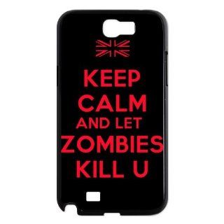 Custom Keep Calm and Kill Zombies Cover Case for Samsung Galaxy Note 2 N7100 NO4112: Cell Phones & Accessories