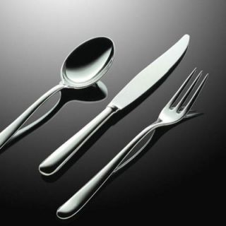 Alessi Caccia 24 Piece Flatware Set LCD01S24 Table Fork Style: 3 Prong, Type: