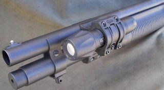 Elzetta Flashlight Mount for Tactical Shotgun, Remington 870, Mossberg 500, Quick Release Thumbscrew model : Elzetta Flash Lite : Sports & Outdoors
