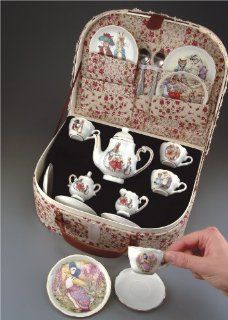 Beatrix Potter Tea Set Peter Rabbit & Friends By Reutter Porcelain   Medium: Kitchen & Dining
