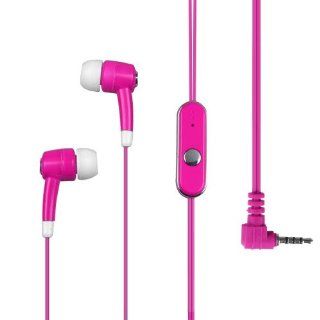 Hot Pink and White High Quality Stereo Handsfree Headset Mic Earphone Plugs for Nokia 2680 , 7510 , 1680 , 6301 , 6300 , 1208 , 5610 , 5300 , 5700 , 2760 , 1611 , 2720 , 3711 , 2330 , 2320 Classic, Huawei M860 M 860 Ascend Cell Phones & Accessories