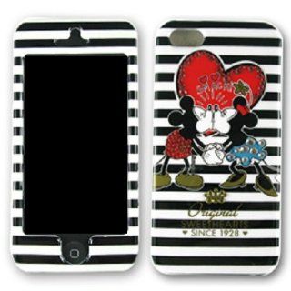 iPhone 5S & iPhone 5 Disney Mickey Mouse & Minnie Mouse Kissing with Rhinestones Cellphone Case: Cell Phones & Accessories