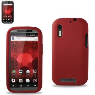 Reiko RKSLC01 MOTXT865RD Premium Durable Silicone Protective Case for Motorola Droid Bionic XT865   1 Pack   Retail Packaging   Red: Cell Phones & Accessories