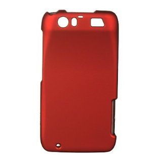 Luxmo CRMOTMB886RD Unique Durable Rubberized Crystal Case for Motorola Atrix HD MB886   Retail Packaging   Red: Cell Phones & Accessories