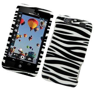 Eagle Cell PIMOTMB886G128 Stylish Hard Snap On Protective Case for Motorola Atrix HD MB886   Retail Packaging   Zebra Black/White: Cell Phones & Accessories
