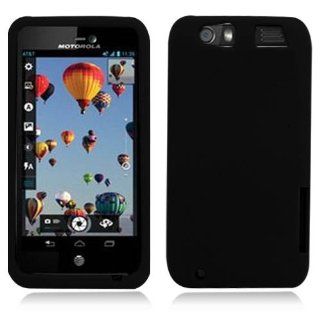Boundle Accessory for At&t Motorola Atrix 3 MB886   Black Silicon Skin Case Protector Cover + Lf Stylus Pen +Lf Screen Wiper: Cell Phones & Accessories