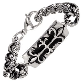 stainless steel tribal id bracelet orig $ 99 00 now $ 59 40 clearance