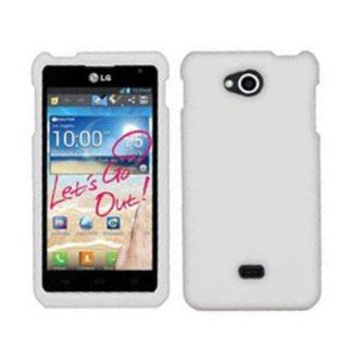 SOGA(TM) For LG Spirit 4G MS870 Metro PCS Rubberized Snap on Case Hard Phone Cover   White [SWG825]: Cell Phones & Accessories
