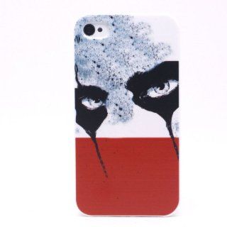 Pinlong Portrait Art Abstract Dark Circles Eye Shadow Eye Cup Hard Back Shield Case Cover for iPhone 4 4S: Cell Phones & Accessories