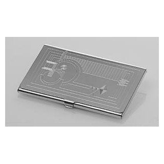 FRANK LLOYD WRIGHT Architect Designed HOLLYHOCK Silver BUSINESS CARD CASE : Business Card Holders : Office Products