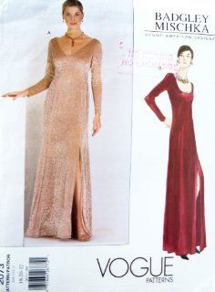 Vogue American Designer Pattern 2073. Misses Szs 18;20;22 Princess Cut Evening Dress. Design By Badgley Mischka