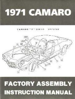 1971 CHEVROLET CAMARO F Series Assembly Manual Book: Automotive