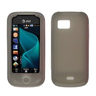 Smoke Transparent Soft Silicone Gel Skin Case Cover for Samsung Mythic SGH A897: Cell Phones & Accessories