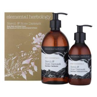 Elemental Herbology Neroli & Rose Damask Body Duo : Bath And Shower Product Sets : Beauty