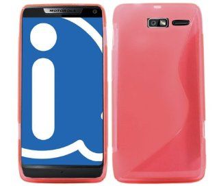 iTALKonline Motorola XT907 DROID RAZR M Slim Grip S Line TPU Gel Case Soft Skin Cover   Pink: Cell Phones & Accessories