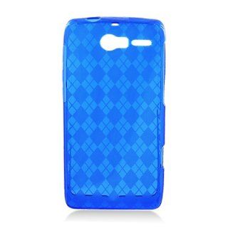 Blue Candy Skin TPU Gel Case Cover for Motorola Razr M XT907 +Stylus: Cell Phones & Accessories
