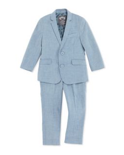 Mod Suit Jacket and Pants, Blue, Boys 2T 10   Appaman
