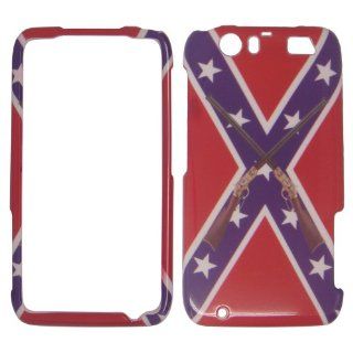 Motorola Atrix HD MB886 / Atrix 3   Rebel Flag / CONFEDRATE FLAG with Rifels Hard Case, Cover, Snap On, Faceplate: Cell Phones & Accessories