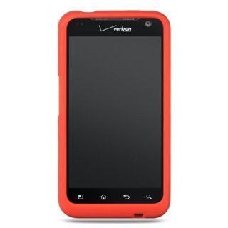 RED Soft Silicone Skin Cover Case for LG Revolution 4G VS910 Cell Phones & Accessories