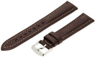 Hadley Roma Men's MSM886RB 180 18 mm Brown Genuine Shrunken Leather Watch Strap: Hadley Roma: Watches