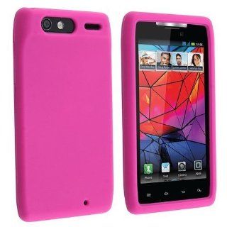 Silicone Skin Case Compatible with Motorola Droid RAZR XT910/XT912, Hot Pink: Cell Phones & Accessories
