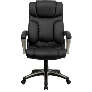 FlashFurniture High Back Leather Folding Executive Office Chair with Arms BT 