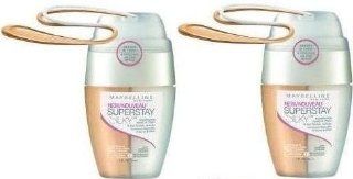 Maybelline SuperStay Silky Foundation SPF 12 LIGHT 2 BY MAYBELLINE (SHADE ON SKIN CLASSIC IVORY) (PACK Of 2) : Foundation Makeup : Beauty