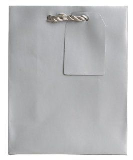 Jillson Roberts Small Gift Bag, Silver Matte, 12 Count (ST914) : Gift Wrap Bags : Office Products