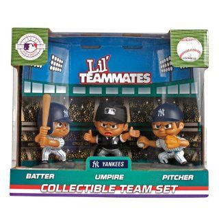 MLB New York Yankees Lil' Teammates (Pack of 3) : Miniature Toy Figures : Sports & Outdoors
