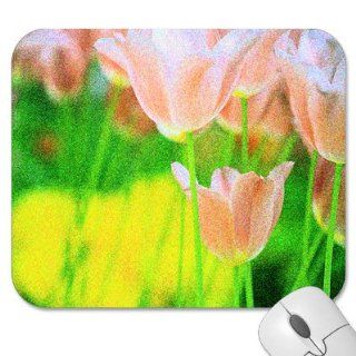Mousepad   9.25" x 7.75" Designer Mouse Pads   Design: Flowers   Tulips (MPFLT 047): Computers & Accessories