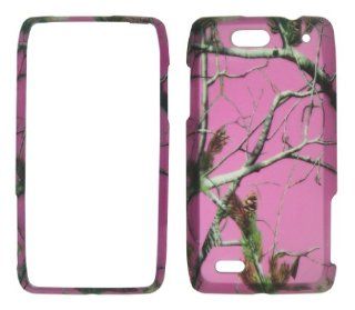 2D Pink Camo Realtree Motorola Droid 4 / XT894 Case Cover Phone Hard Cover Case Snap on Faceplates: Cell Phones & Accessories