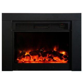 Yosemite DF EFP920 5000 BTU 1500 Watt Electric 120v Insert Fireplace with Remote Control, Black: Home Improvement