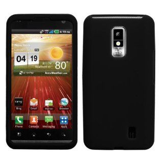 Soft Silicone Skin Case(Black) For LG VS920(Spectrum): Cell Phones & Accessories