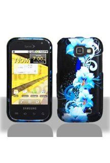 Samsung M920 Transform Graphic Case   Blue Flower: Cell Phones & Accessories