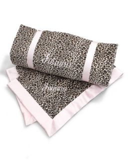 Cheetah Print Toddler Blanket, Monogram   Swankie Blankie