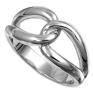 925 Sterling Silver Infinity Ring for Women   Size 9: Jewelry