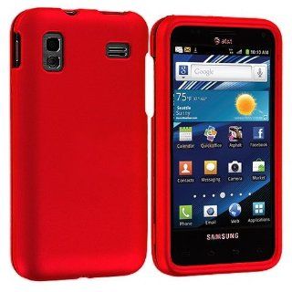 Importer520 Red Hard Plastic Rubberized Case Cover For Samsung Samsung Captivate Glide SGH i927 (AT&T): Cell Phones & Accessories