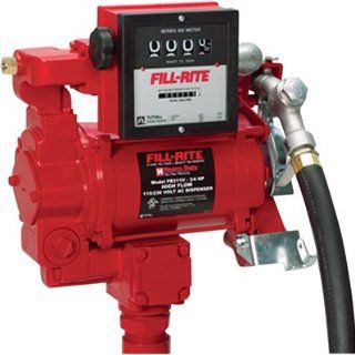 Fill Rite FR311V 115/230V Super High Flow AC Pump, 1"x12' Hose, 1" Manual Nozzle, Diesel Only, 901 Meter (Up to 30 GPM)