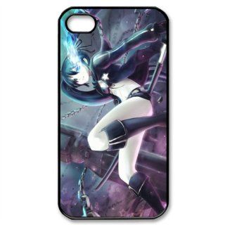 Black Rock Shooter Anime girl Snap on Hard Case Cover Skin compatible with Apple iPhone 4 4S 4G: Cell Phones & Accessories