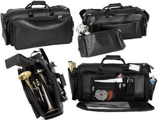 Leather Triple Trumpet Gig Bag: Musical Instruments