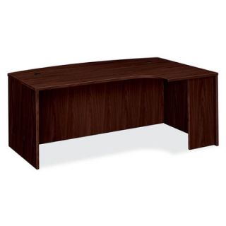 Basyx BL Series Desk Shell with Curved Extension BSXBL211 Color: Mahogany, Or