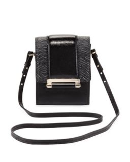 Parker Mini Leather Crossbody Bag, Black   Diane von Furstenberg