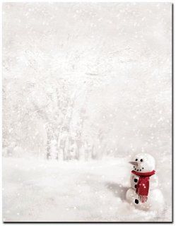 Image Shop ALHX63 Snowman In Red Scarf Letterhead: Toys & Games