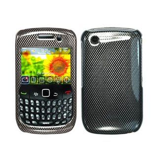 Hard Plastic Snap on Cover Fits RIM Blackberry 8520 8530 9300 9330 Curve, Curve 3G Carbon Fiber Glossy AT&T, Sprint, Verizon: Cell Phones & Accessories
