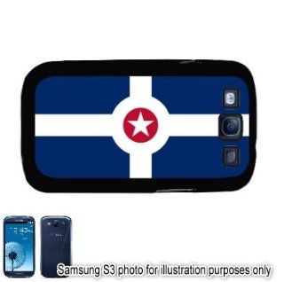 Indianapolis Indiana IN City State Flag Samsung Galaxy S3 i9300 Case Cover Skin Black: Cell Phones & Accessories