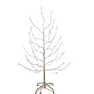 Kurt Adler 6 Feet Silver Twig Tree with LED Twinkle Lights   Christmas Trees