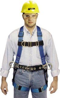 Miller by Honeywell P950DFD 78/XXLBL Duraflex Python Full Body Ultra Harness with Front Dee, tool Belt Loops, Mating Buckle Chest, XX Large, Blue   Fall Arrest Safety Harnesses  