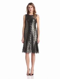 Anne Klein Women's Lacquered Lace Dress Holiday Dresses