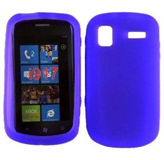 Purple Soft Silicone Gel Skin Cover Case for Samsung Focus SGH I917: Cell Phones & Accessories
